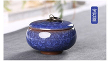 Load image into Gallery viewer, Wholesale and retail small color glazed ceramic pots Fragrance powder cans Ice cracked colorful tea cans Sealed ceramic cans