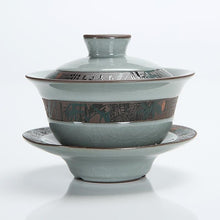 Load image into Gallery viewer, 1PC Chinese Kung Fu Tea Set Ceramic Buddhism Tea Caddy Teapot Set Gaiwan Tea Cups Of Tea Ceremony Teacup Family Home Crafts
