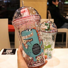 Load image into Gallery viewer, Summer Creative Plastic Straw Cup Adult Child Student Couple Couple Portable Bottle
