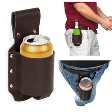 Load image into Gallery viewer, Multifunction Outdoor camping Leather 300-600ML beer bottle cover  Hide a Beer Beverage Bottle for Party Park Sporting Hiking
