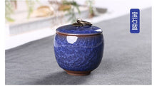 Load image into Gallery viewer, Wholesale and retail small color glazed ceramic pots Fragrance powder cans Ice cracked colorful tea cans Sealed ceramic cans
